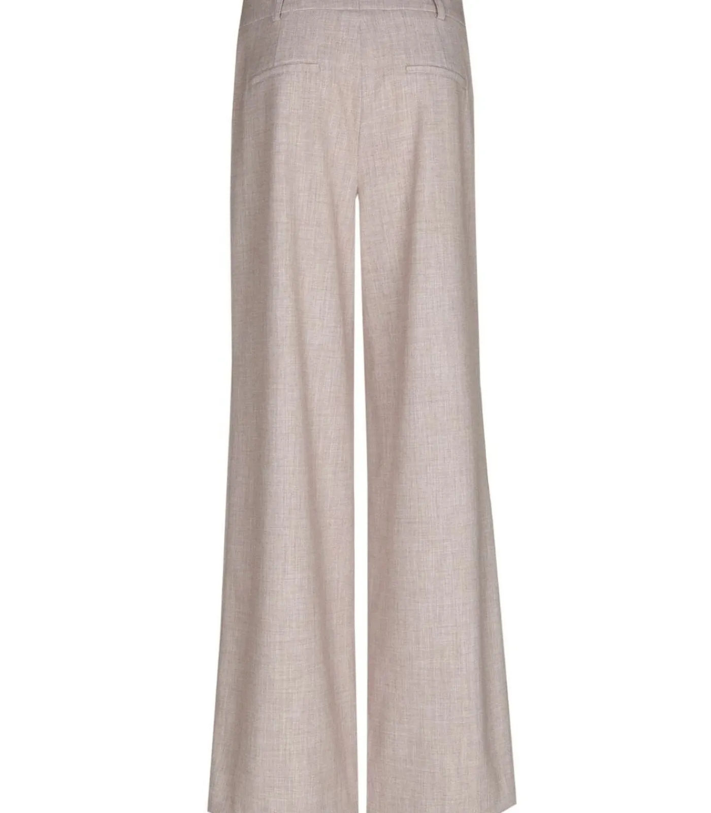 Marie Méro Wijde broek met bandplooi in zacht roze pink Best