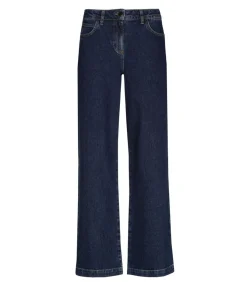 Marie Méro Wijde donkerblauwe jeansbroek darkBlue Online
