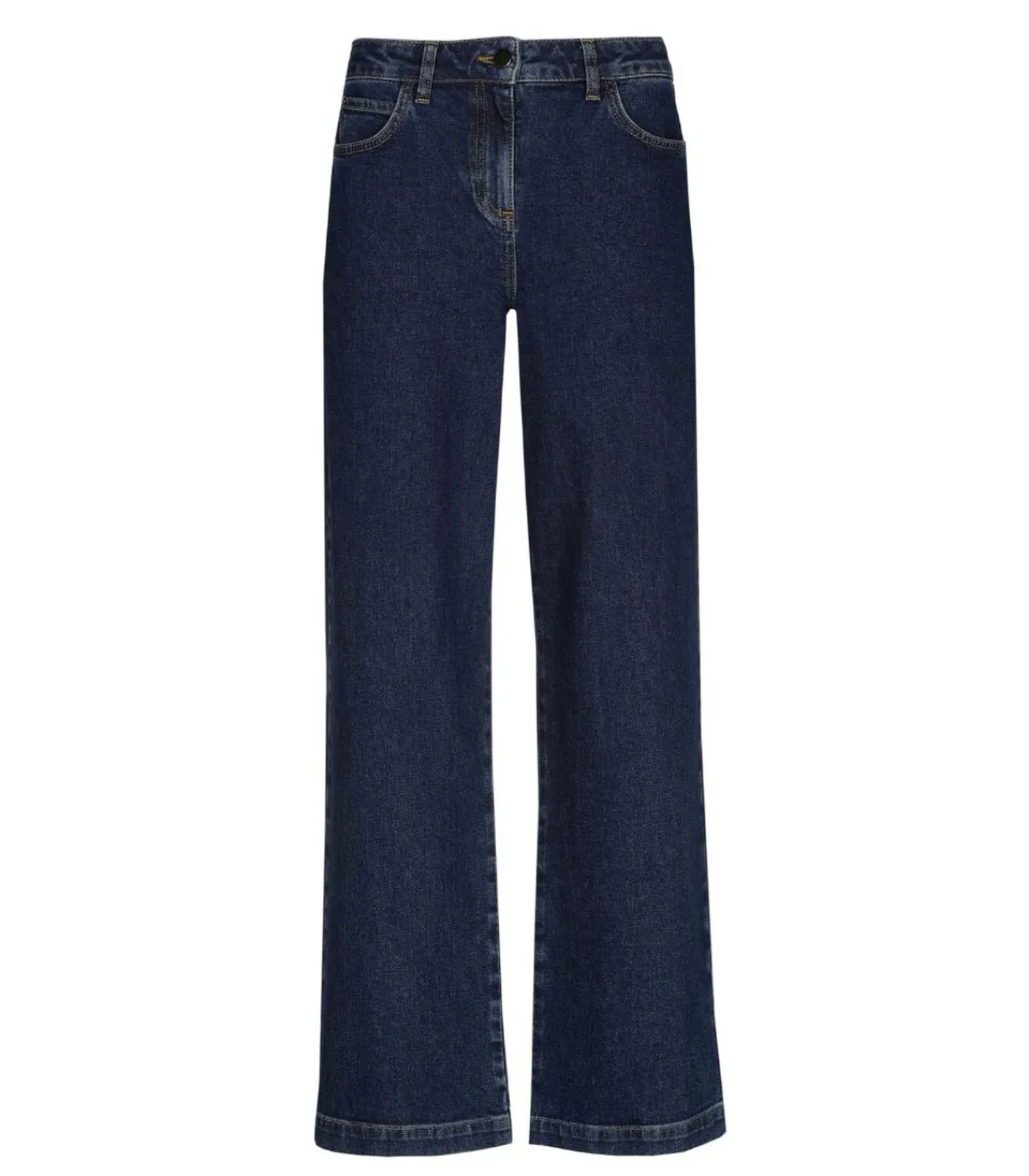 Marie Méro Wijde donkerblauwe jeansbroek darkBlue Online