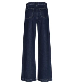 Marie Méro Wijde donkerblauwe jeansbroek darkBlue Online