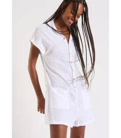 Banana Moon Wit overhemd met korte mouwen NATAL CHERYLL white