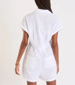 Banana Moon Wit overhemd met korte mouwen NATAL CHERYLL white