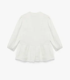 Koton Witte Blouse V-hals 3/4 Mouwen Peplum white New