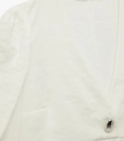 Koton Witte Blouse V-hals 3/4 Mouwen Peplum white New