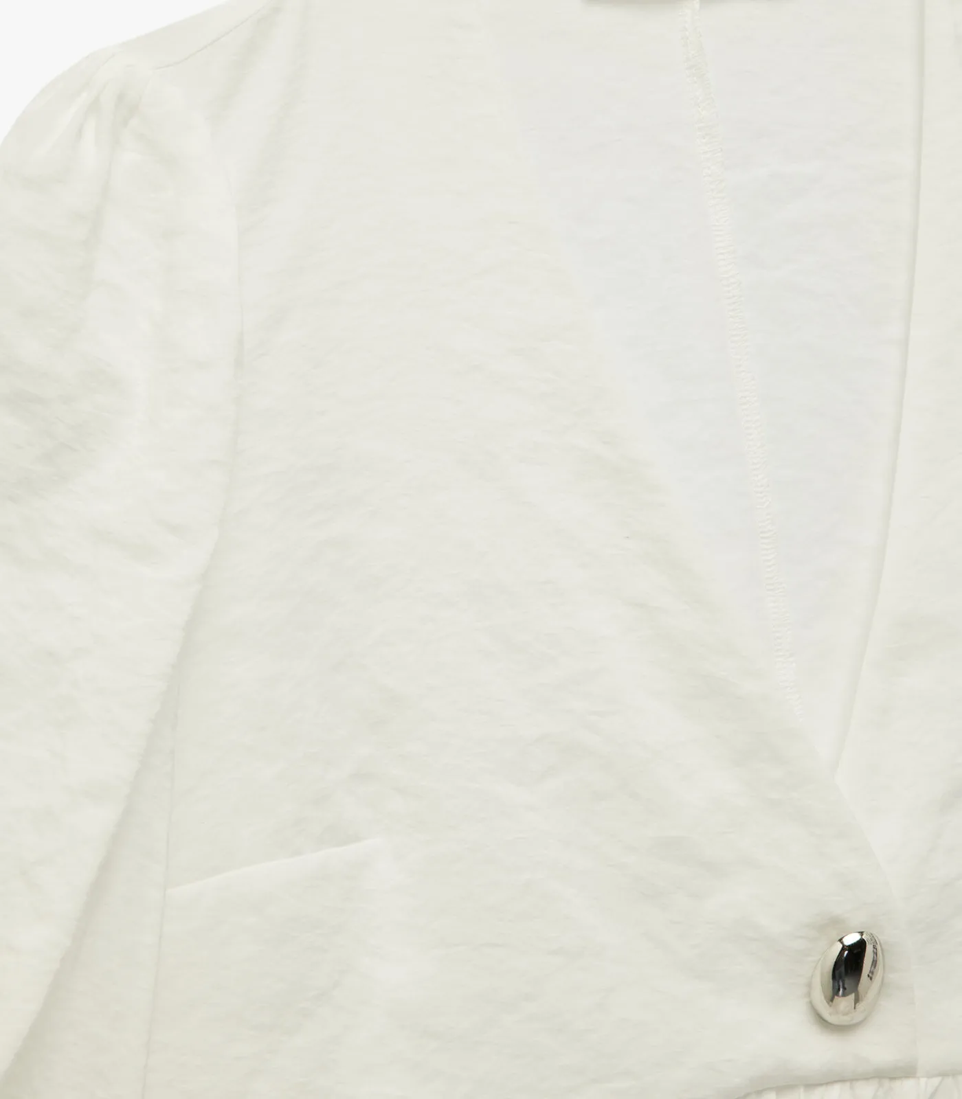 Koton Witte Blouse V-hals 3/4 Mouwen Peplum white New