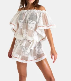Banana Moon Witte kanten tuniekjurk CABANA SEAWAVES white Online