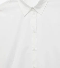 Koton Witte Katoenen Blouse Lange Mouwen white New