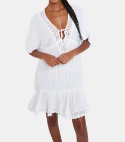 Banana Moon Witte tuniekjurk AVELLE SEATIME white Hot