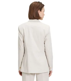 Betty & Co Zakelijke blazer beige Outlet