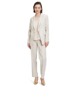 Betty & Co Zakelijke blazer beige Outlet