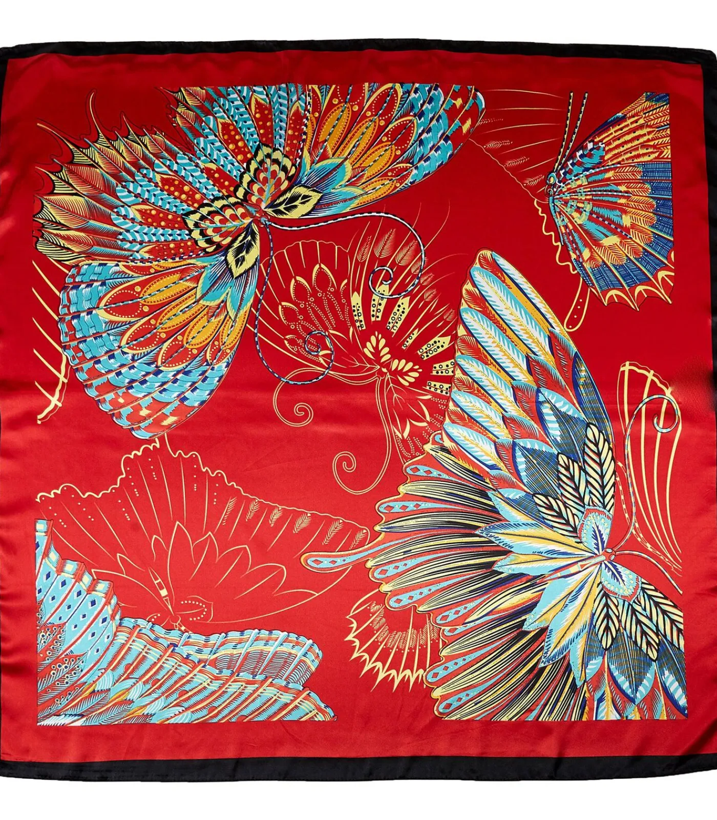 V1969 Zijden sjaaltje Treeflow red New