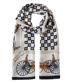V1969 Zijden stola Carrozza Regale white Hot