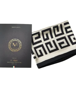 V1969 Zijden stola Geometria Nera black Best