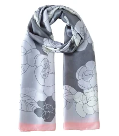 V1969 Zijden stola Rosa Nebbia gray New