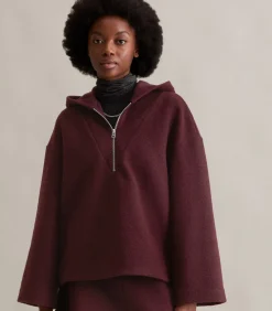 Marc O’Polo DENIM Zip hoodie los darkRed Hot