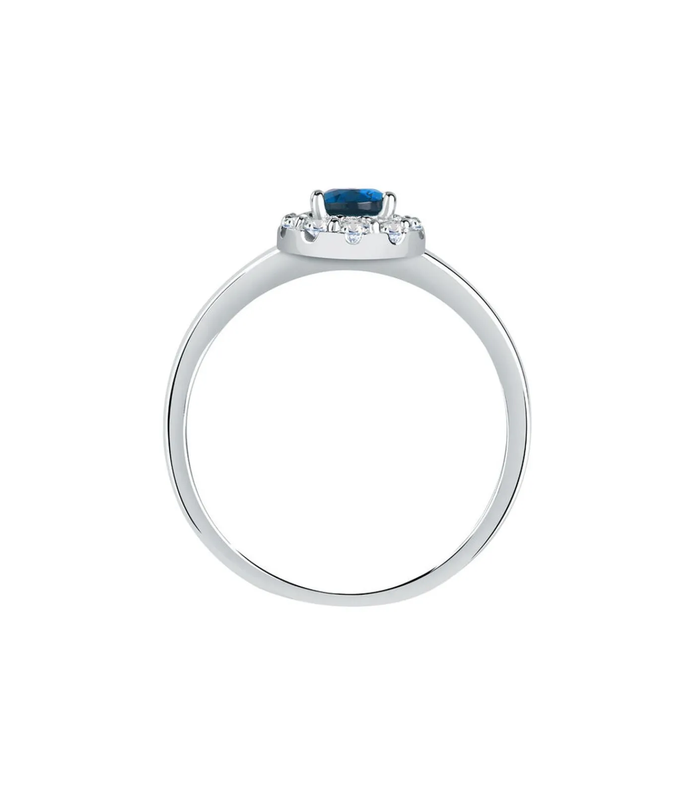 Bluespirit Zirkoon ring, Zilver 925 Aurora blue Clearance