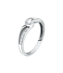 Bluespirit Zirkoon ring, Zilver 925 B-CLASSIC white New