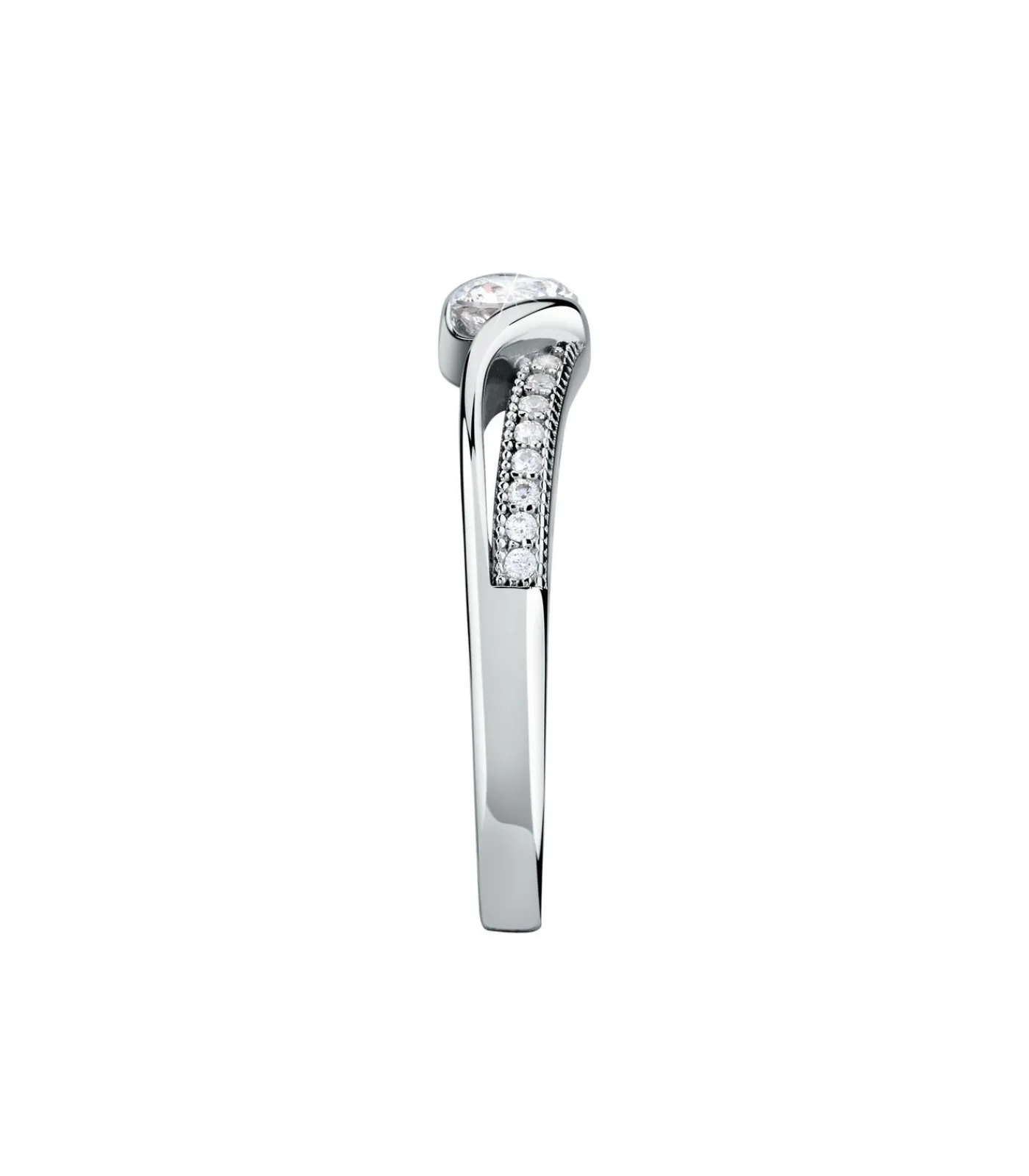 Bluespirit Zirkoon ring, Zilver 925 B-CLASSIC white New