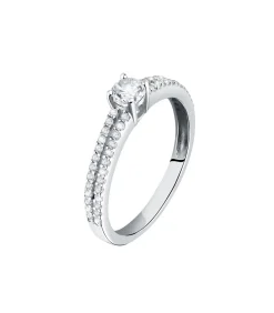 Bluespirit Zirkoon ring, Zilver 925 B-CLASSIC white