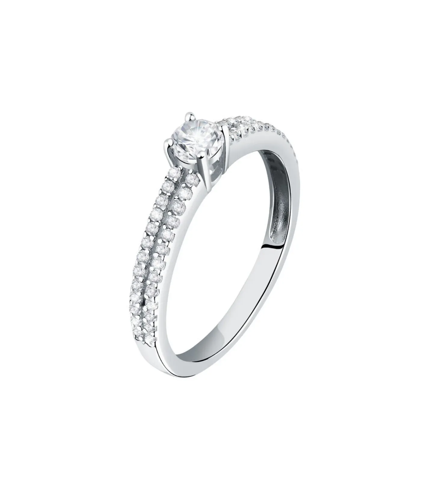 Bluespirit Zirkoon ring, Zilver 925 B-CLASSIC white