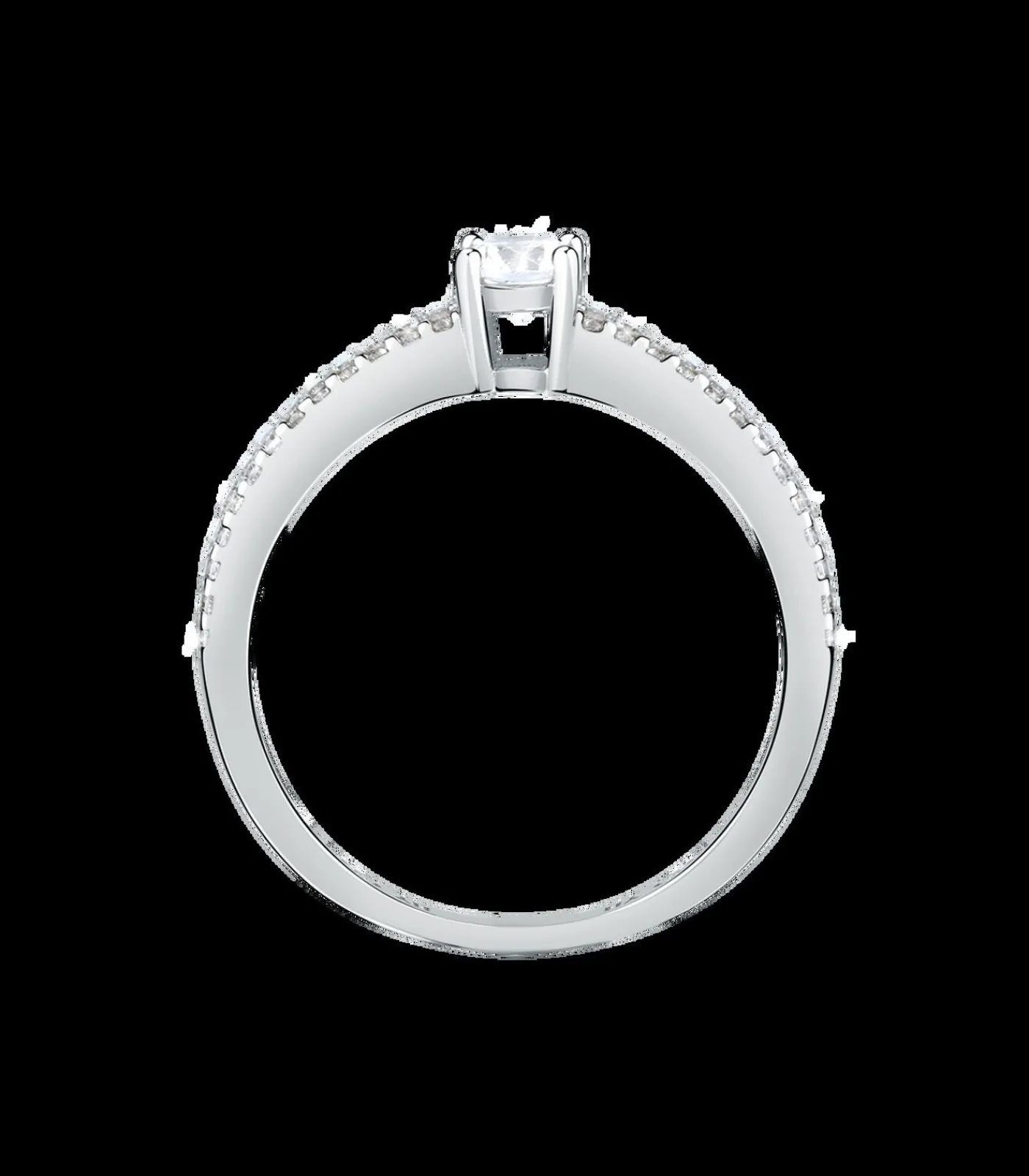 Bluespirit Zirkoon ring, Zilver 925 B-CLASSIC white