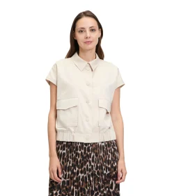 Betty & Co Zomers mouwloos vest beige Clearance