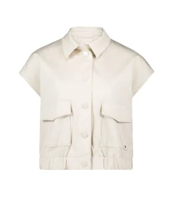 Betty & Co Zomers mouwloos vest beige Clearance
