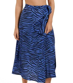 LISCA Zomerse wikkelrok Lima blue Discount