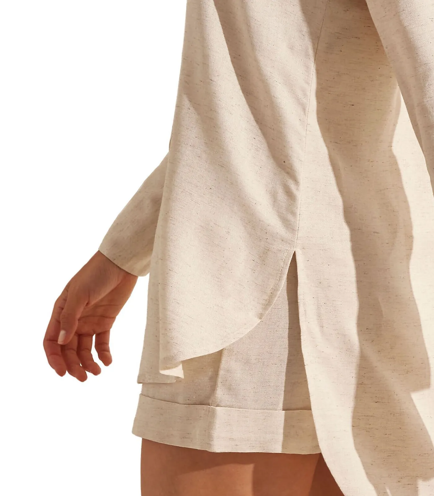 SELMARK Zomerset shirt shorts met lange mouwen COMPLEMENTOS beige Sale