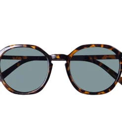 ISOTONER Zonnebril Gemengd rond Tortoiseshell lightBrown Discount