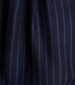 La Fée Maraboutée zwart en blauw button-down overhemd met ronde hals darkBlue Sale