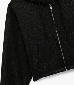 Koton Zwart Sweatshirt met Capuchon en Zakdetails black
