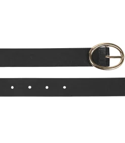 ISOTONER Zwarte damesriem met ovale gesp black Outlet