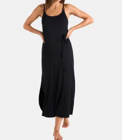 Banana Moon Zwarte maxi-jurk YAQUINA AMARIA black Hot