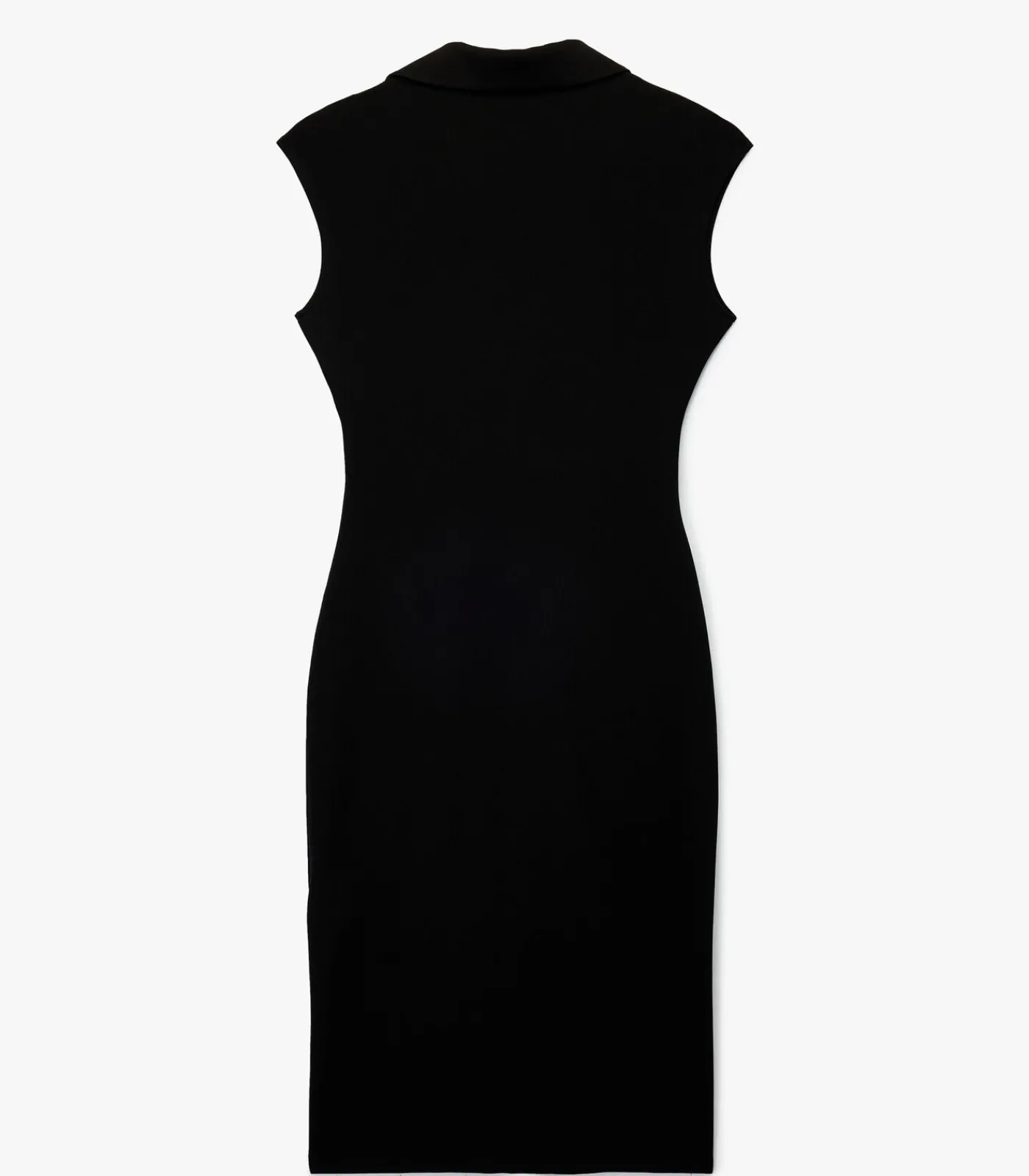 Koton Zwarte Midi-jurk V-hals Knopen Mouwloos black Clearance