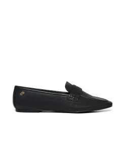 Polo Club Zwarte nappaleren loafers Antonella met metalen detail black New