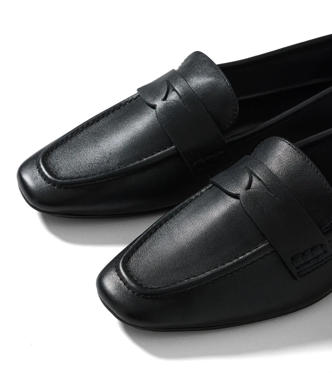 Polo Club Zwarte nappaleren loafers Antonella met metalen detail black New