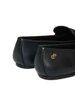 Polo Club Zwarte nappaleren loafers Antonella met metalen detail black New