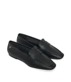 Polo Club Zwarte nappaleren loafers Antonella met metalen detail black New