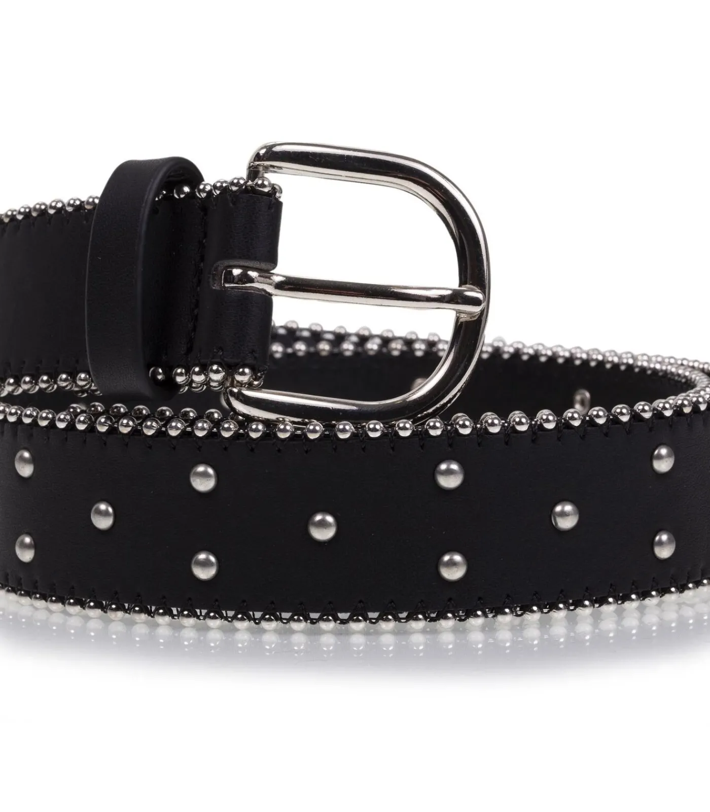 ISOTONER Zwarte riem met studs voor dames black Sale