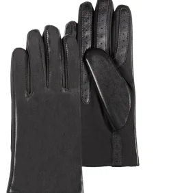 ISOTONER Zwarte schapenleren handschoenen voor dames black Outlet