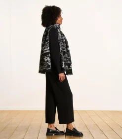 La Fée Maraboutée Zwarte sjaal met motief black Hot