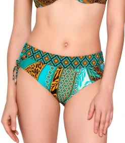 LUNA Zwembroekje met gerimpelde zijkanten JADE multicolor New