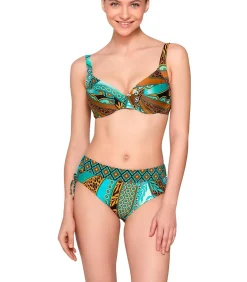 LUNA Zwembroekje met gerimpelde zijkanten JADE multicolor New