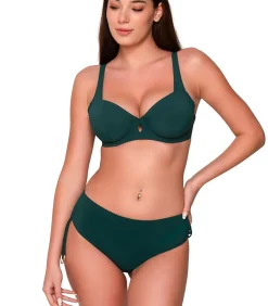 LUNA Zwemshortje met gerimpelde zijkanten BLUE SENSE green Hot